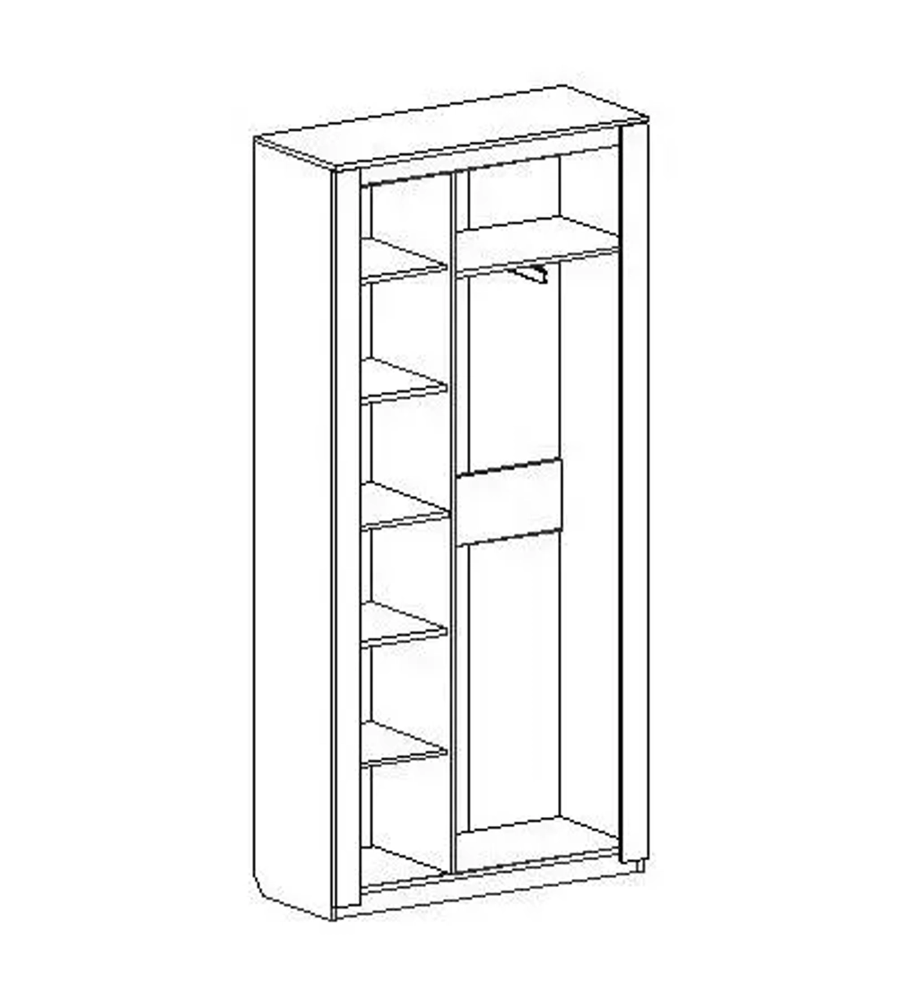 Шкаф двухдверный "Элана" гостиная