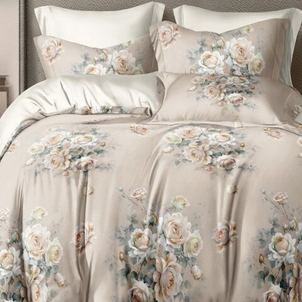 Комплект постельного белья "АВТ. 771", сатин, 100% хлопок, Россия. Пододеяльник на молнии!!!