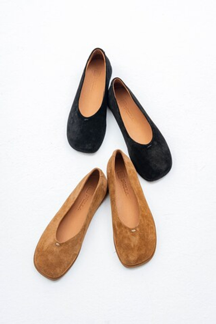 Балетки из натуральной замши RRETTY