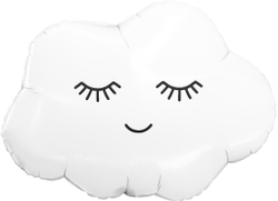 Шар (26''/66 см) Фигура, Белое облачко, 1 шт. в уп.