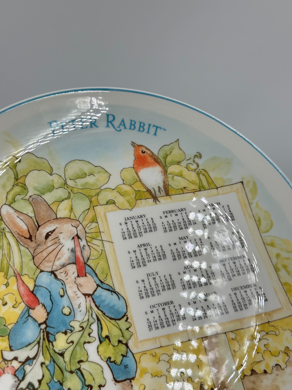 Тарелка Календарь 1996 год Peter Rabbit Wedgwood