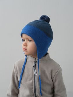 Шапка весенняя/осенняя вязаная КОДИ (Синяя ночь)