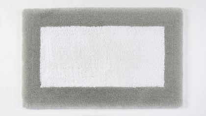 Коврик 60х100 Abyss & Habidecor Шайн 900 белый с серым кантом