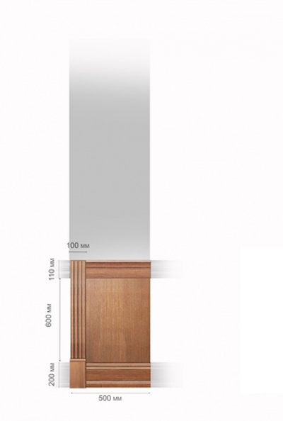 Пилястра в сборе завершающая «Президент Эконом»