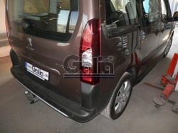 Фаркоп оцинкованный Galia C052A для Peugeot Partner 2008-, Citroen Berlingo 2008-(паспорт и сертификат в комплекте)(без электрики)