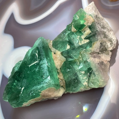 41350 Флюорит Друза кристалл необработанный 108мм