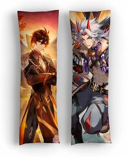 Дакимакура Аратаки Итто и Чжун Ли