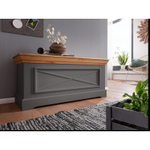 Сундук «Форест» с откидной крышкой серый 7012/бейц-масло