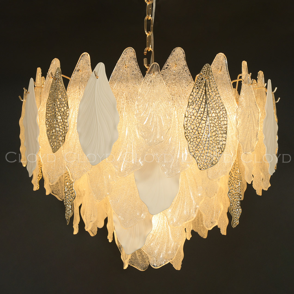 Люстра Cloyd SENEGAL-A C15 / Ø60 см - с золотыми листьями - золото (арт.10366)