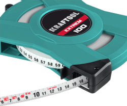 KRAFTOOL EXTREM, 100 м, геодезическая стальная мерная лента