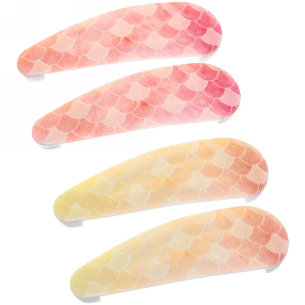 Зажимы для волос «Collection School», принт русалка, 5,2*1,7см, уп.4шт