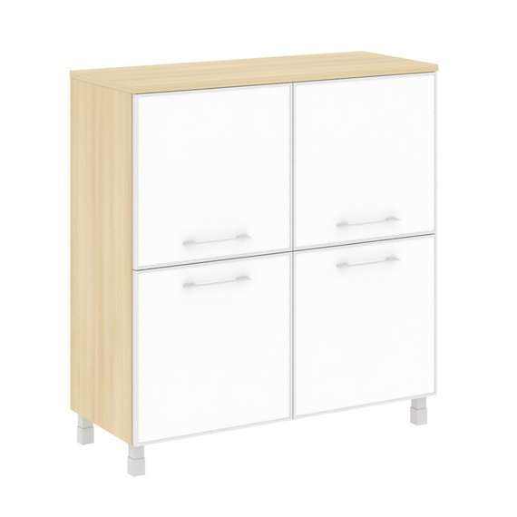 Yalta Шкаф квадратный LT.SD-1.2 R white Акация Лорка/Стекло White 1098*452*1168