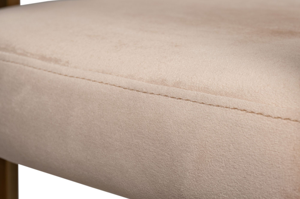 Стул полубарный Garda Decor бежево-золотой