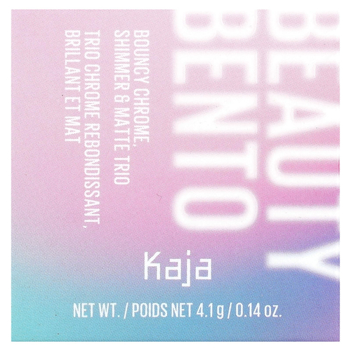 Kaja, Beauty Bento, Bouncy Chrome, трио теней для век с мерцающим и матовым оттенком, сиреневый букет, 4,1 г (0,14 унции)