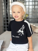 Футболка детская черная