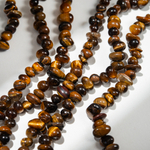 Тигровый глаз, бусины фриформ, 7-10мм