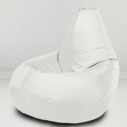 Кресло-мешок Босс Белый, XXL-Комфорт, оксфорд, съемный чехол