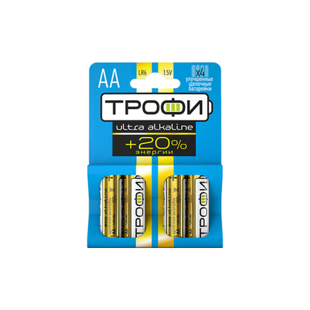 Батарейки Трофи LR6-4BL ENERGY MAX Alkaline