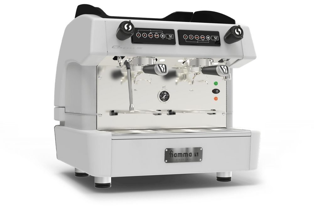 Кофемашина рожковая FIAMMA COMPASS 2 SE COMPACT TC WHITE (автомат, компакт, 2 группы)