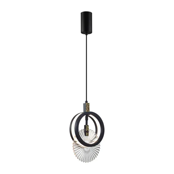 5421/17L HIGHTECH ODL_EX25 105 черный/золото/металл/стекло Подвес LED 17W 3000K 986Лм MERCURY