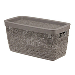 Коробка БЯЗЬ 4л с крышкой прямоугольная 28×14×14 cм М 2325