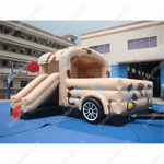Коммерческий надувной батут "Военный автомобиль"