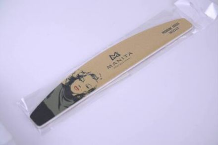 Manita Professional Пилка для ногтей Лодка Premium "Мэрилин Монро", 180/240 гр