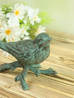 Iron Garden Фигура декоративная "Птичка поющая на ветке"
