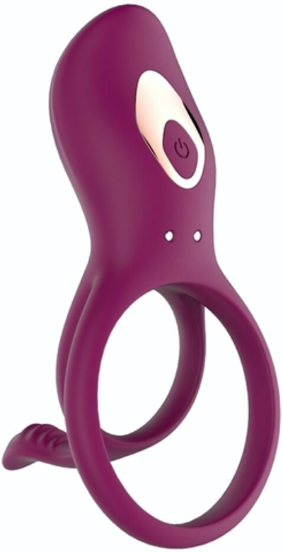 Сливовое эрекционное виброкольцо кольцо AN Germ (Цвет: красный)