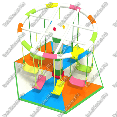 Электрическая карусель детская 4KIDS  "Веселый путешественник"