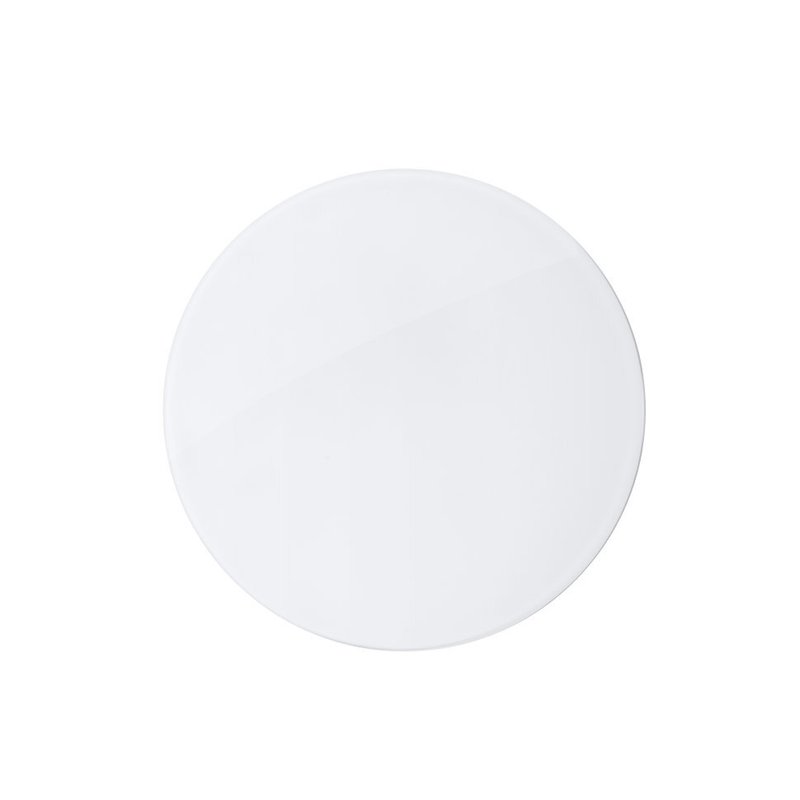 Вытяжной тонкий вентилятор для ванн ММ-Р 06 стекло круг 90 м³/час с обратным клапаном белый глянец