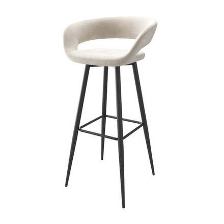 Стул барный МАМАДОМА Барни Р 900, Черный/CREAM LUX b03