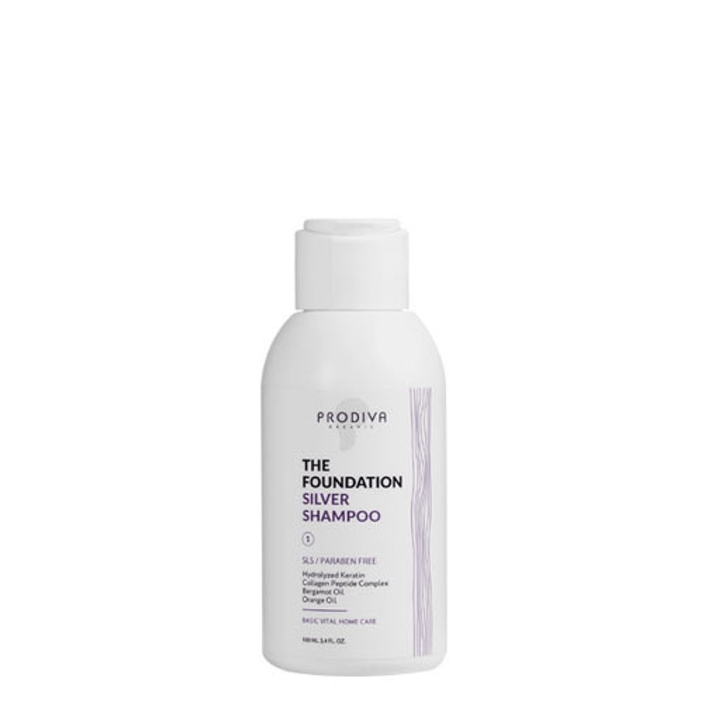 Prodiva Silver The Foundation Shampoo - Шампунь серебристый тонирующий для осветленных волос АКЦИЯ!