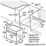 Встраиваемый духовой шкаф BOSCH HSG7361B1 Serie 8