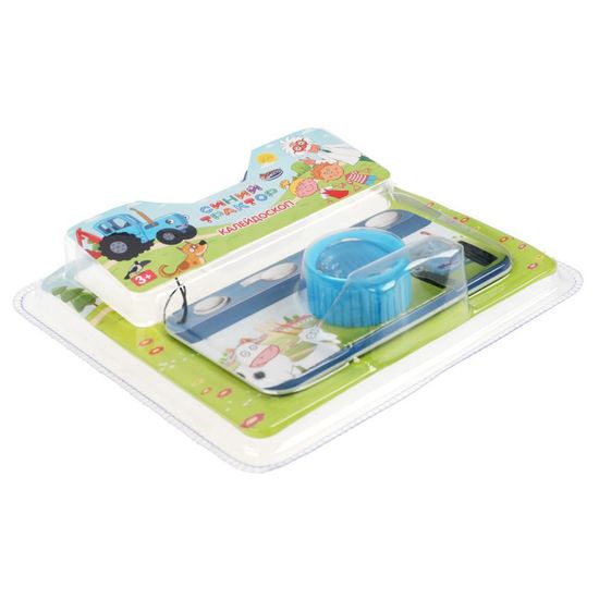 Калейдоскоп СИНИЙ ТРАКТОР блист.15*14*1см ИГРАЕМ ВМЕСТЕ