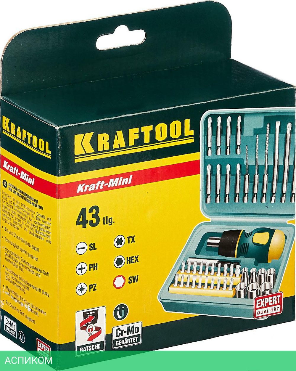Набор отверток Kraftool 25556-H43 кейс