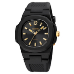 SKMEI Quartz Movement Silicone Strap Watch Men"s Watches Black Dial