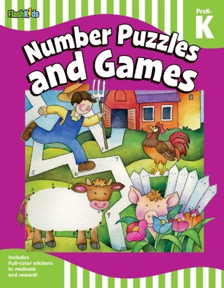 Number Puzzles and Games: Grade Pre-K