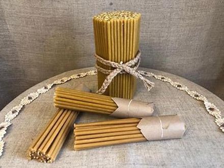 Свечи восковые номером 80 желтые 100 шт