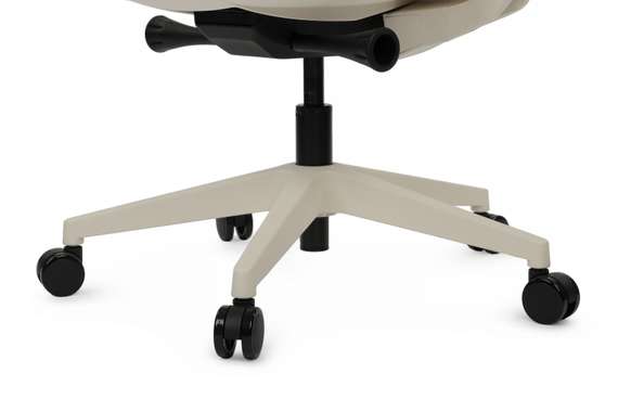 Кресло Gemini EGE-002AW Белый пластик/Светло-бежевый