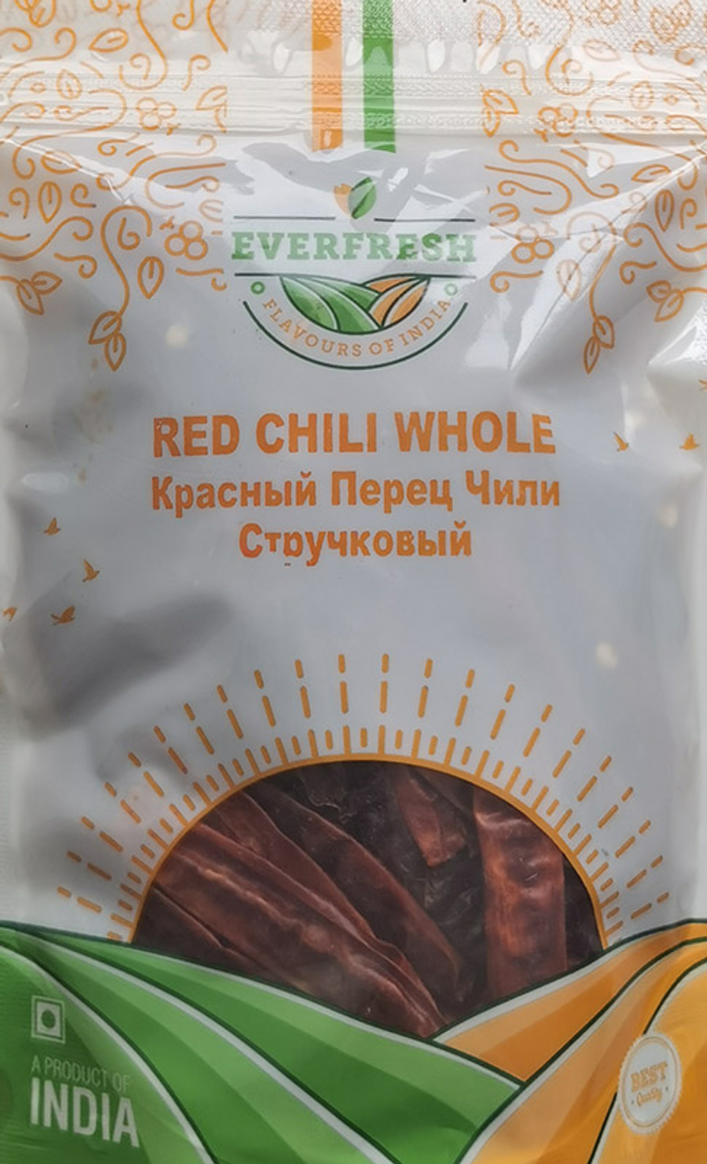RED CHILI WHOLE / КРАСНЫЙ ПЕРЕЦ ЧИЛИ стручковый (Everfresh) 50 г.