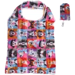 Сумка - шоппер с карабином «ИДЕЯДОМА», принт собачки, 60*38см/нагрузка до 10кг (инд. пакет истикер)