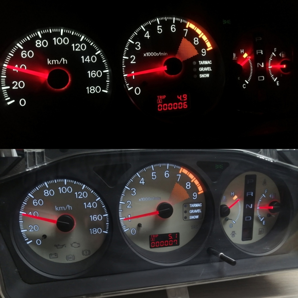Светодиодная плата для панели Lancer IX EVO АКПП (индивидуальный заказ по цветам)
