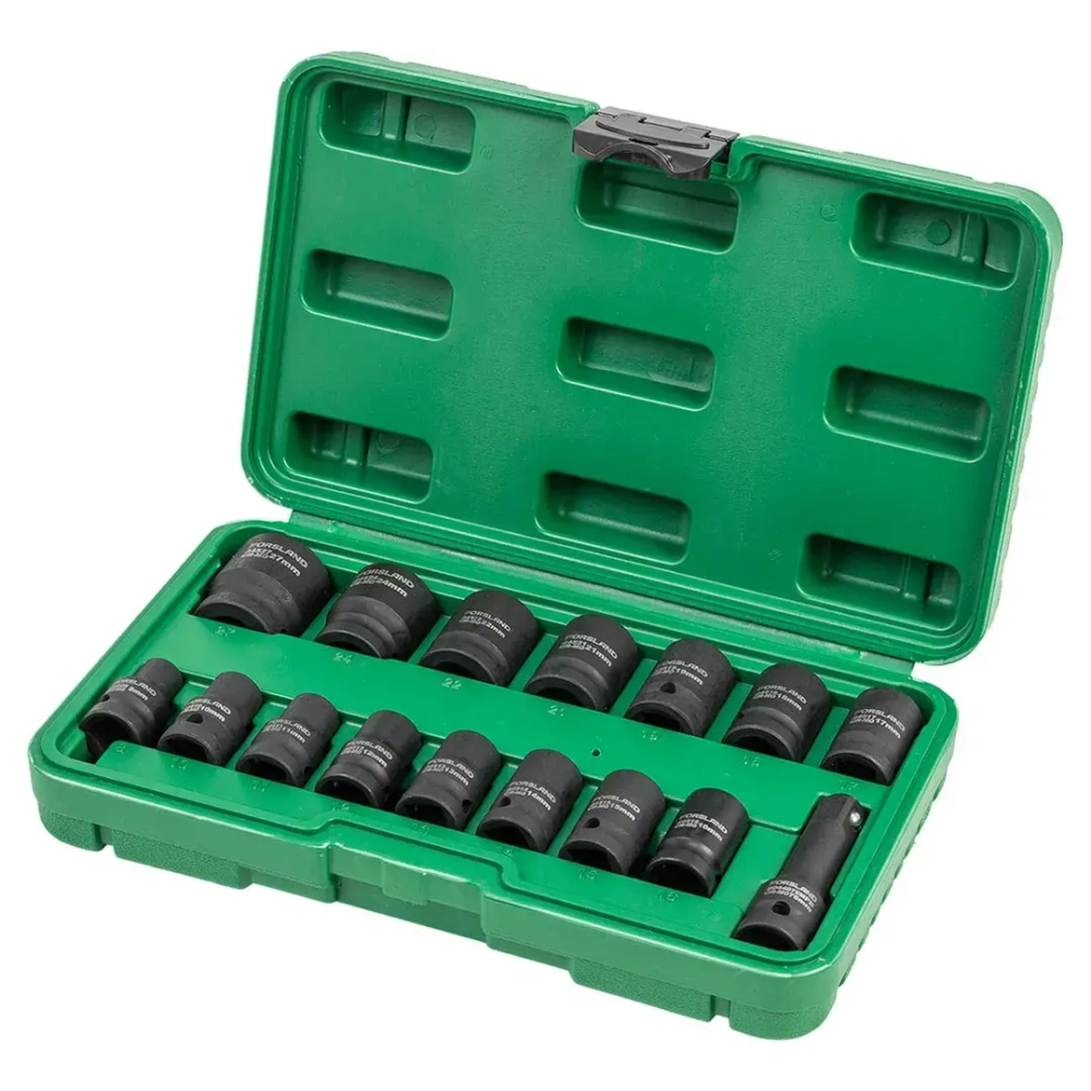 Набор головок ударных 16пр. 1/2''6pt Forsland Forsland-4179-5MPB