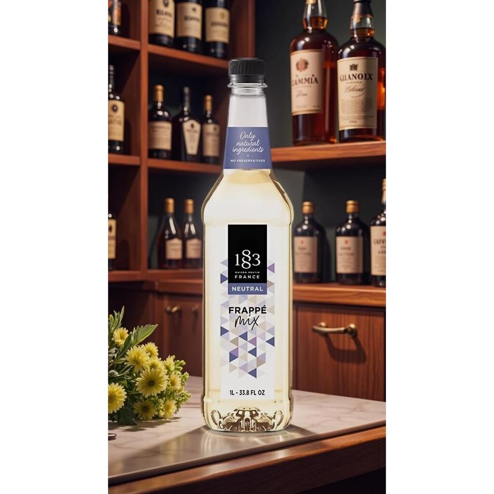 Сироп Фраппе Микс 1л бутылка прозрачный пластик 1883 Maison Routin