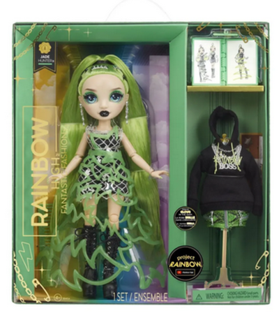 Рейнбоу Хай Кукла Fantastic Джейд 28см зеленая с аксессуарами (Росмэн)