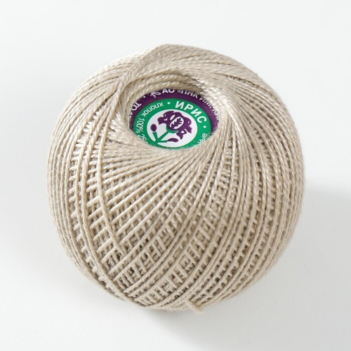 Нитки вязальные "Ирис" 150м/25гр 100% мерсеризованный хлопок цвет 6602 1423029 И