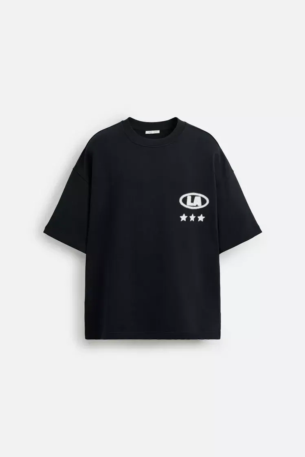 ZARA ТОЛСТОВКА С ГРАФИЧЕСКИМ ПРИНТОМ, МОРСКОЙ СИНИЙ