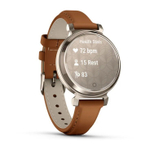 Умные часы Garmin Lily 2 Cream Gold Case with Tan Leather Band