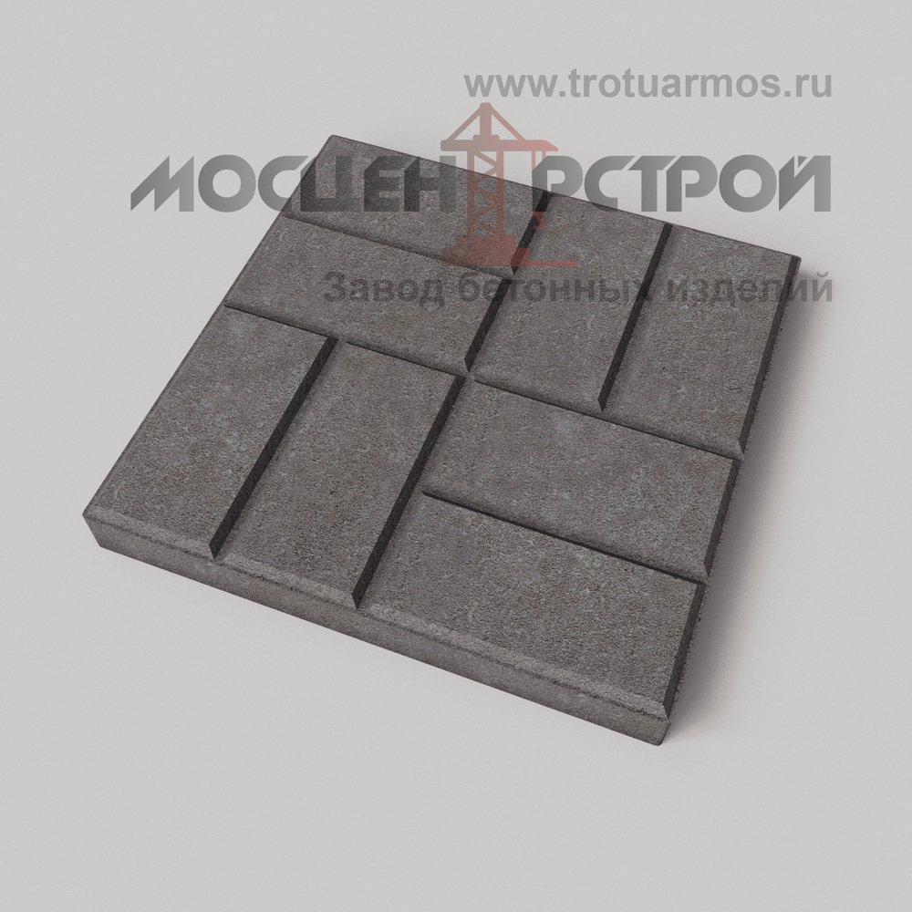 Тротуарная плитка 8 кирпичей 400х400х40